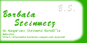 borbala steinmetz business card